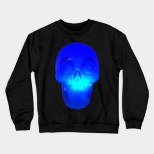 Blue Crystal Skull Crewneck Sweatshirt